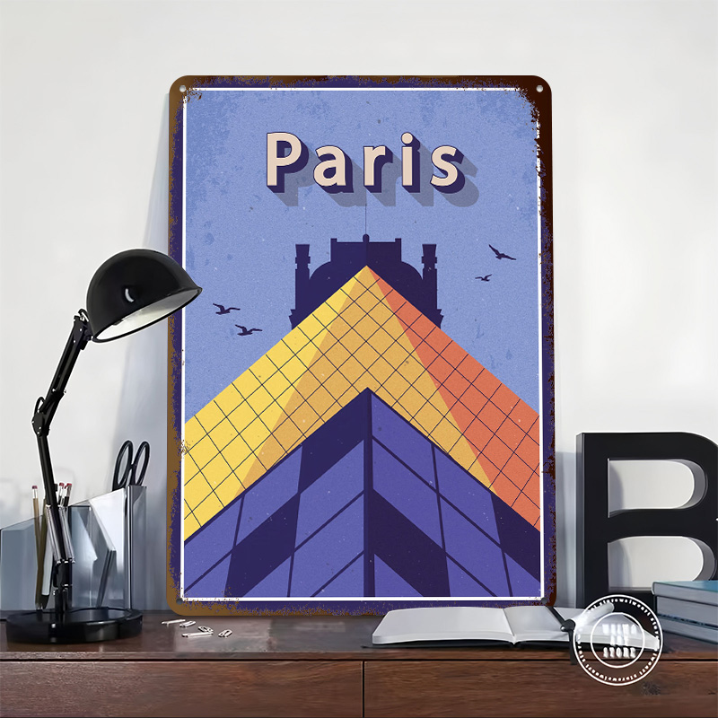 Affiche métallique « Voyage à  - Retro Gaming Paris avis et prix