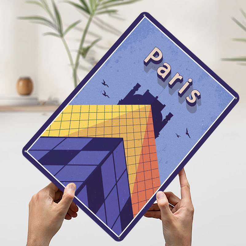 Affiche métallique « Voyage à  - Retro Gaming Paris avis et prix
